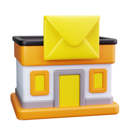 Bâtiment du bureau de poste  3D Icon