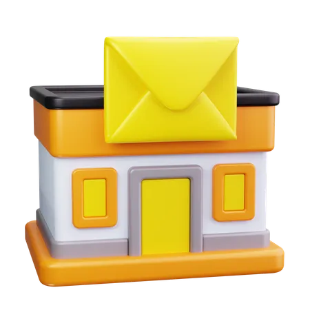 Bâtiment du bureau de poste  3D Icon