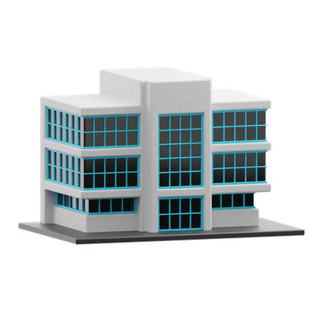 Bâtiment scolaire  3D Icon