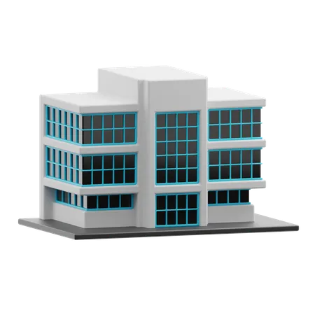 Bâtiment scolaire  3D Icon