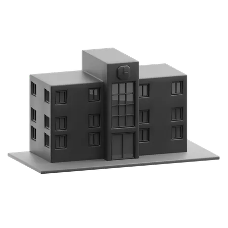 Bâtiment scolaire  3D Icon