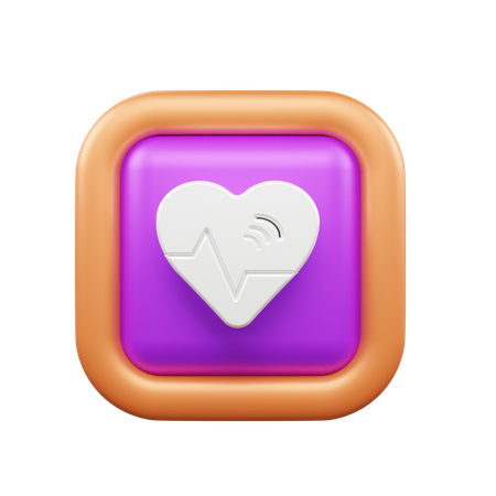 Batimento cardiaco  3D Icon