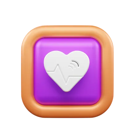 Batimento cardiaco  3D Icon