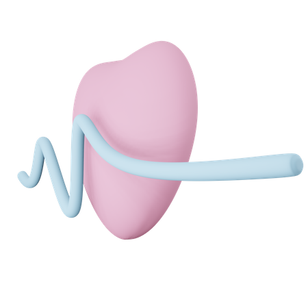 Batimento cardiaco  3D Illustration