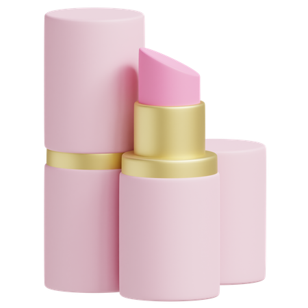 Batom cor de rosa  3D Icon