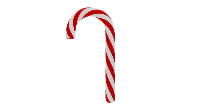 Bâton de bonbons de Noël  3D Icon