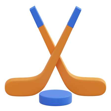 Crosse de hockey  3D Icon