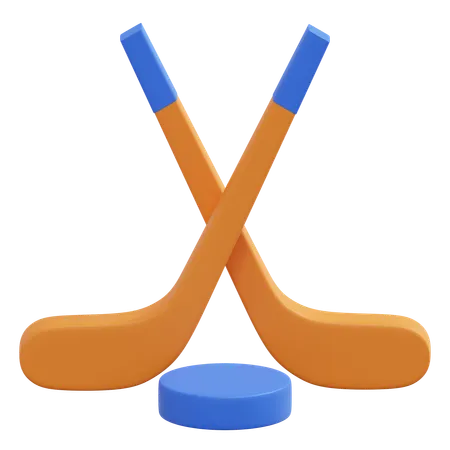 Crosse de hockey  3D Icon