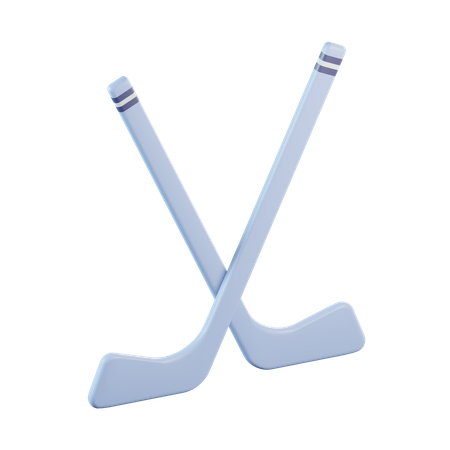 Crosse de hockey  3D Icon