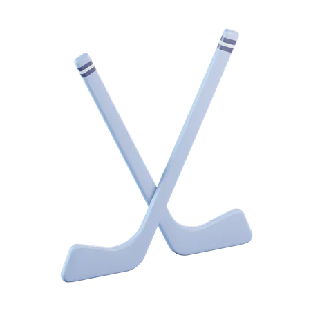 Crosse de hockey  3D Icon