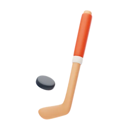 Crosse de hockey  3D Icon