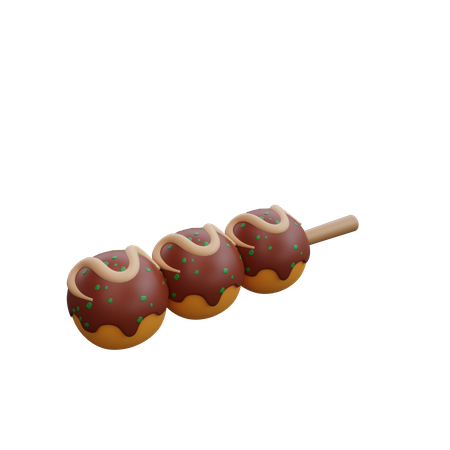 Bâton de takoyaki  3D Icon