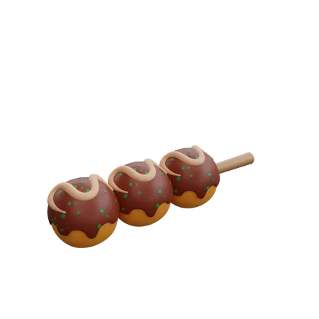 Bâton de takoyaki  3D Icon