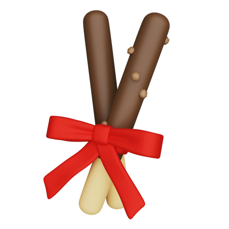 Bâtons de pocky avec ruban  3D Icon