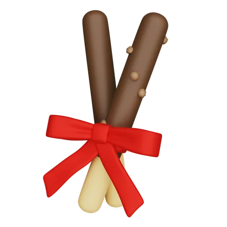 Bâtons de pocky avec ruban  3D Icon