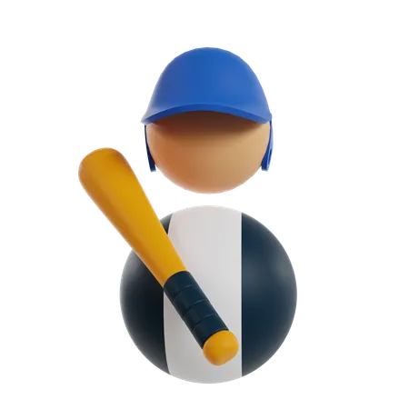 Batte de baseball  3D Icon