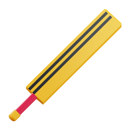 Batte de cricket  3D Icon