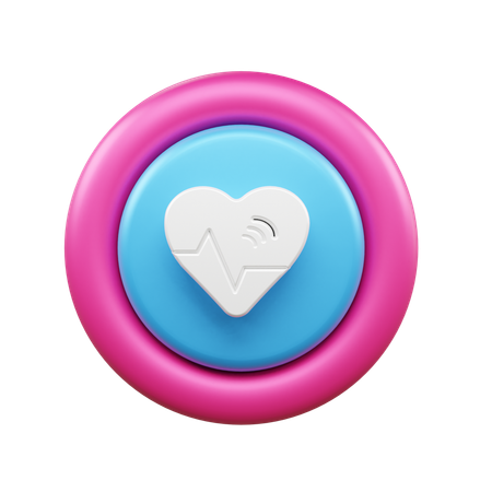 Battement de coeur  3D Icon