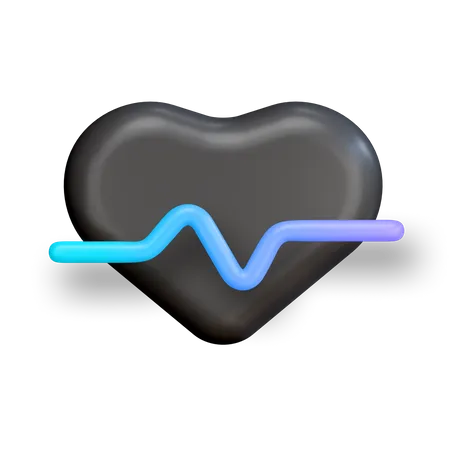 Battement de coeur  3D Illustration