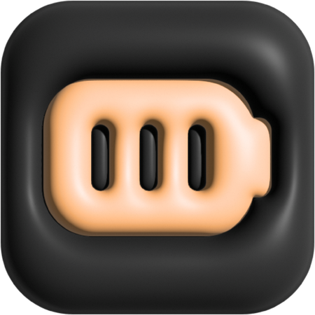 Batterie  3D Icon