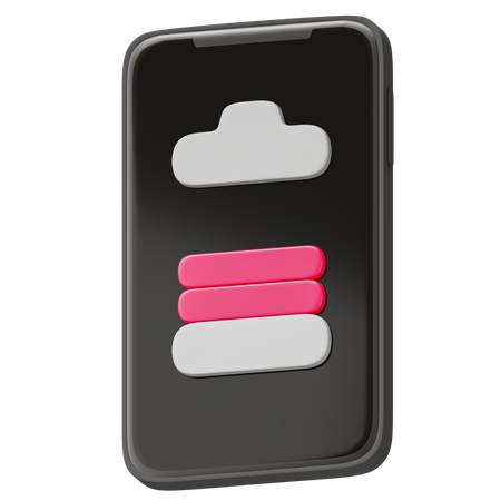 Batterie 50 pour cent  3D Icon