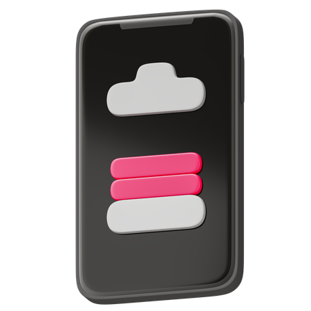 Batterie 50 Prozent  3D Icon