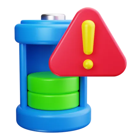 Batteriewarnung  3D Icon