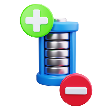 Fonction de la batterie  3D Icon