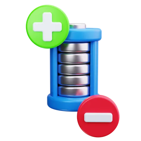 Fonction de la batterie  3D Icon