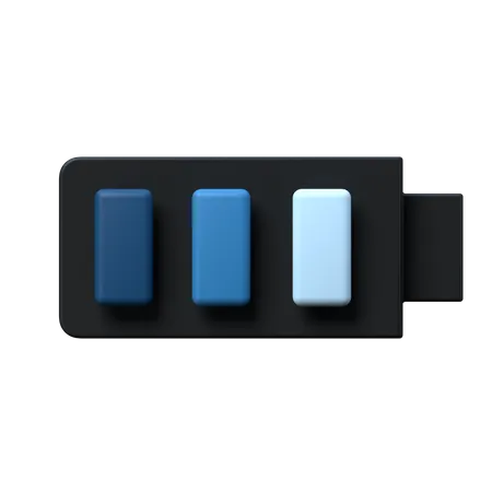 Batterie complètement chargée  3D Icon