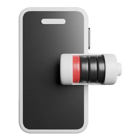 Batterie de téléphone  3D Icon