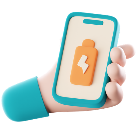 Batterie de téléphone  3D Icon