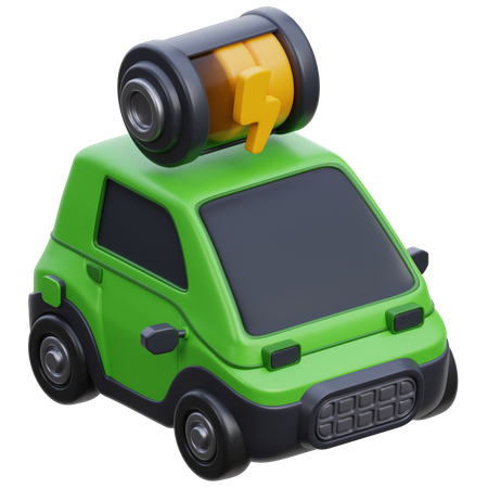 Batterie de voiture électrique moyenne  3D Icon
