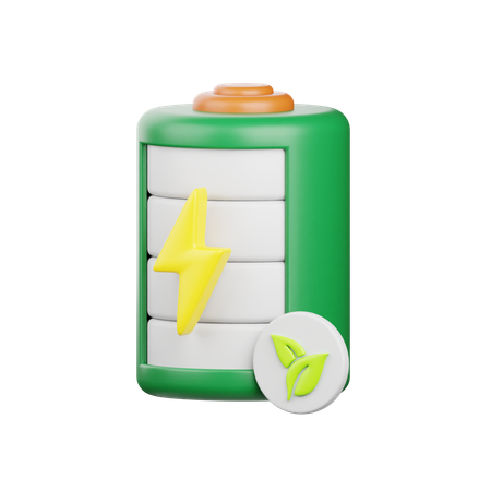 Batterie écologique  3D Icon