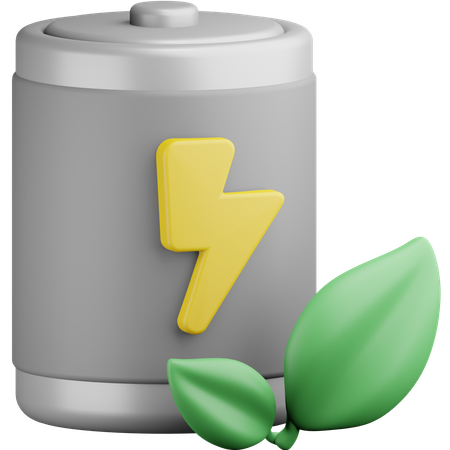 Batterie écologique  3D Icon