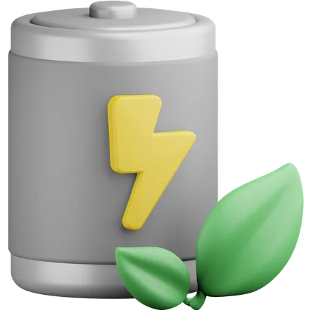 Batterie écologique  3D Icon