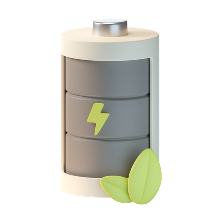 Batterie écologique  3D Icon