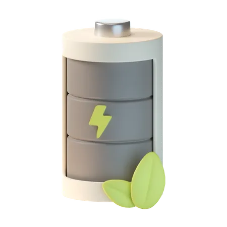 Batterie écologique  3D Icon