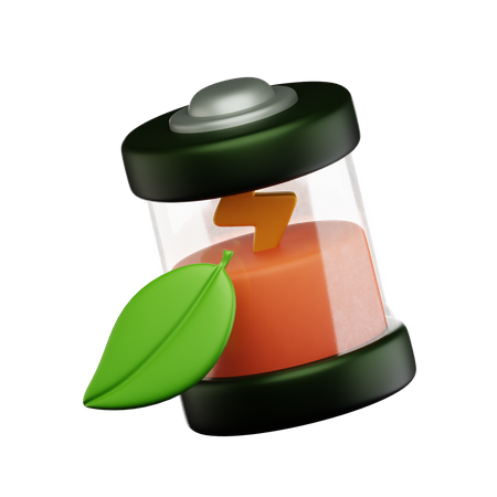 Batterie écologique  3D Icon