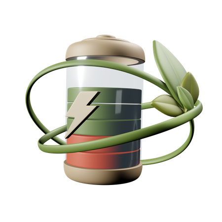 Batterie écologique  3D Icon