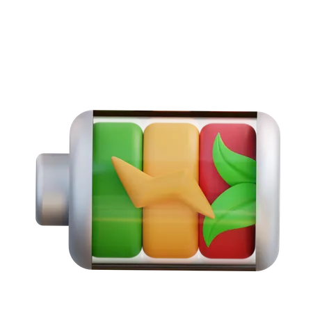 Batterie écologique  3D Icon