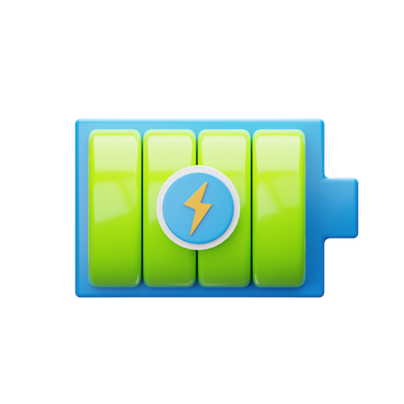 Batterie écologique  3D Icon