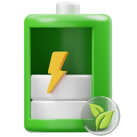 Batterie éco faible  3D Icon