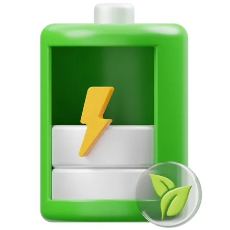 Batterie éco faible  3D Icon