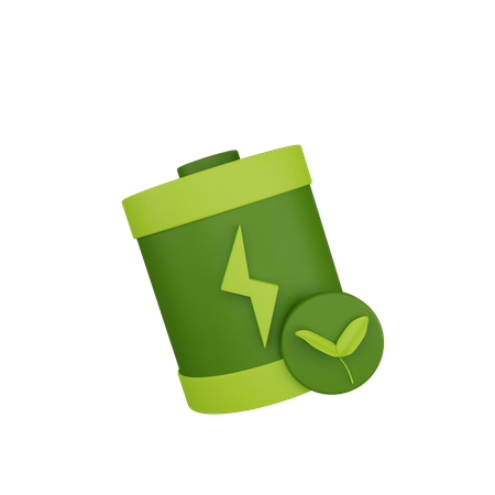 Batterie écologique  3D Icon