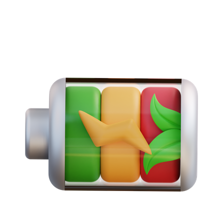 Batterie écologique  3D Icon