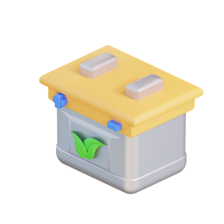 Batterie écologique  3D Icon