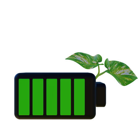 Batterie écologique  3D Icon