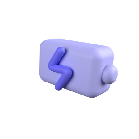 Batterie en charge  3D Icon