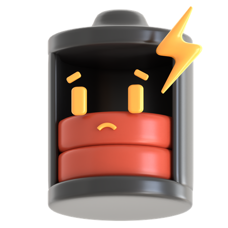 Batterie faible  3D Icon